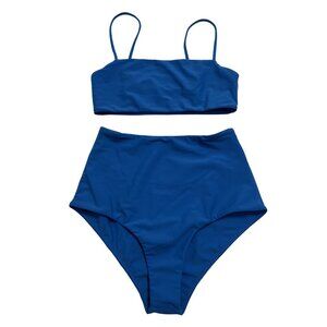MIKOH Kumu 2 Top & Lami Bottoms Bikini in Blue